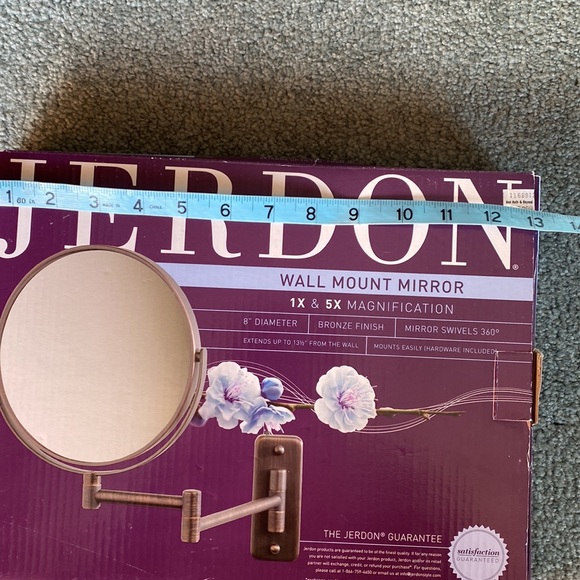 Jerdon Wall Mount Mirror - Picture 2 of 3